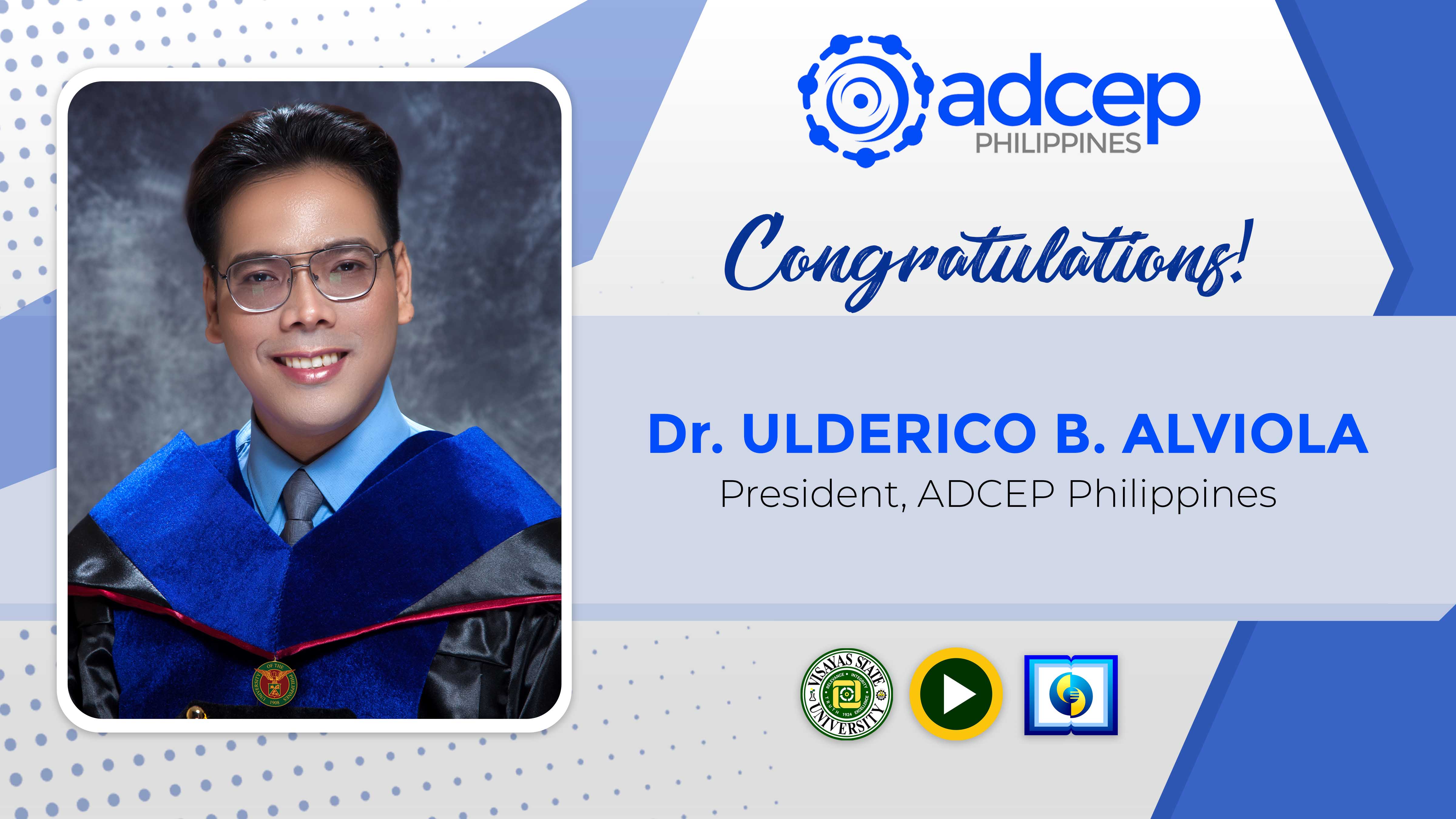 Dr. Derek Alviola, new ADCEP President