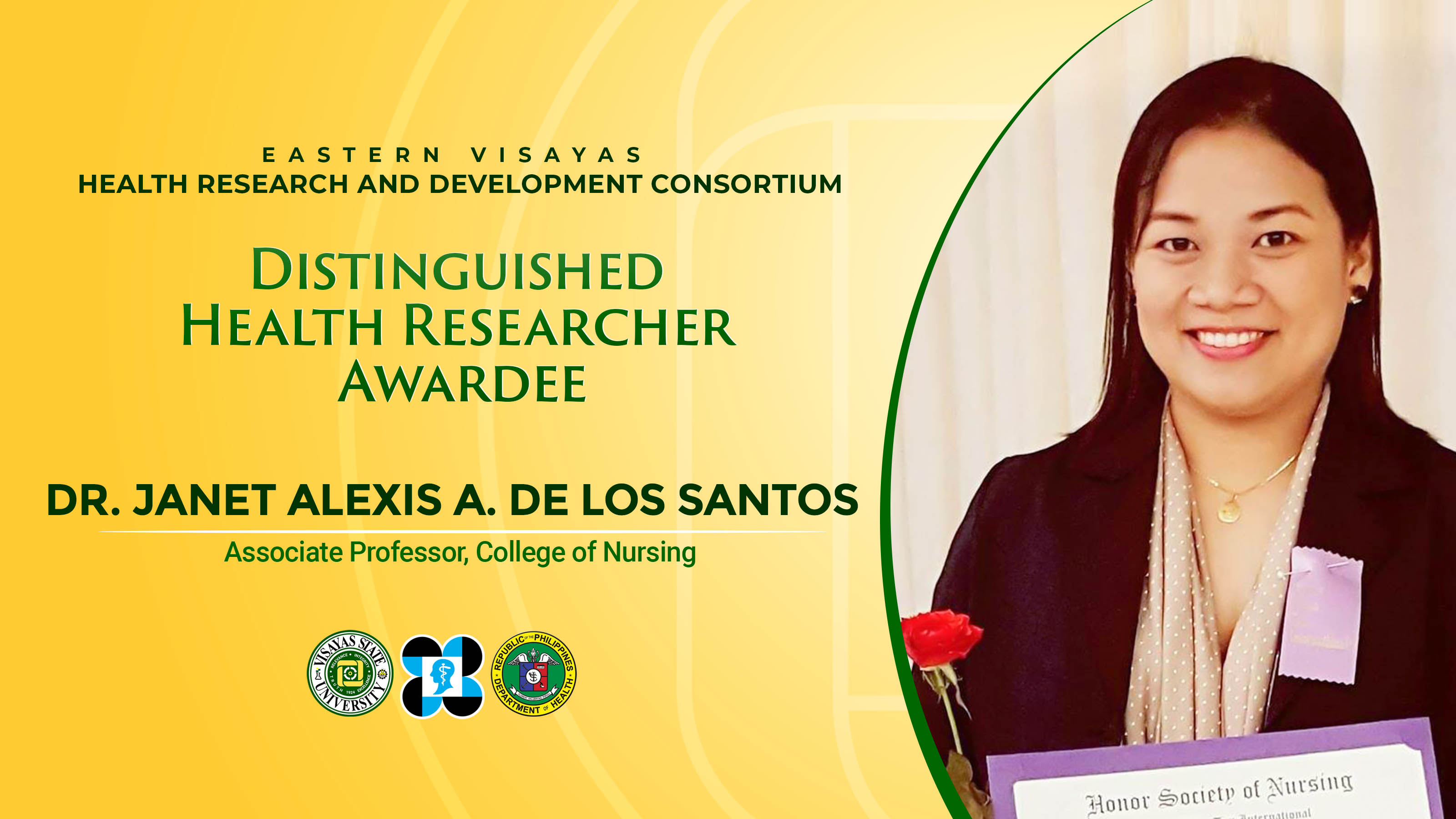 Dr. Janet De los Santos - Distinguished Researcher Award