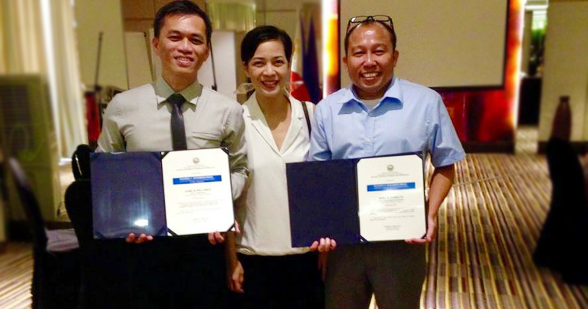 Contributed photo: (L-R) Dr. Junie Billones, Ms. Lisa Tybaco-Billones, and Dr. Roel Suralta.
