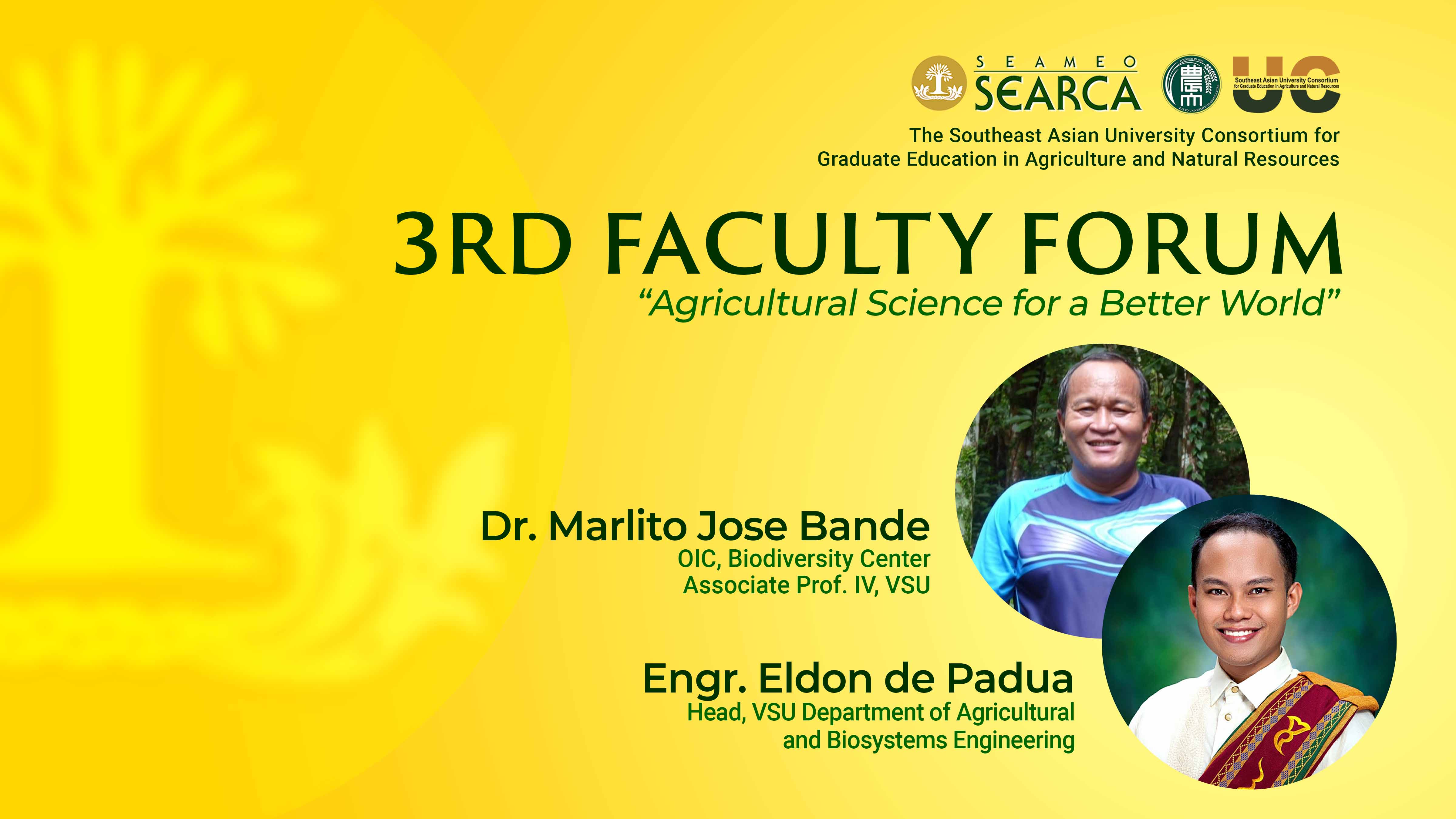 3rd Faculty Forum, University Consortium