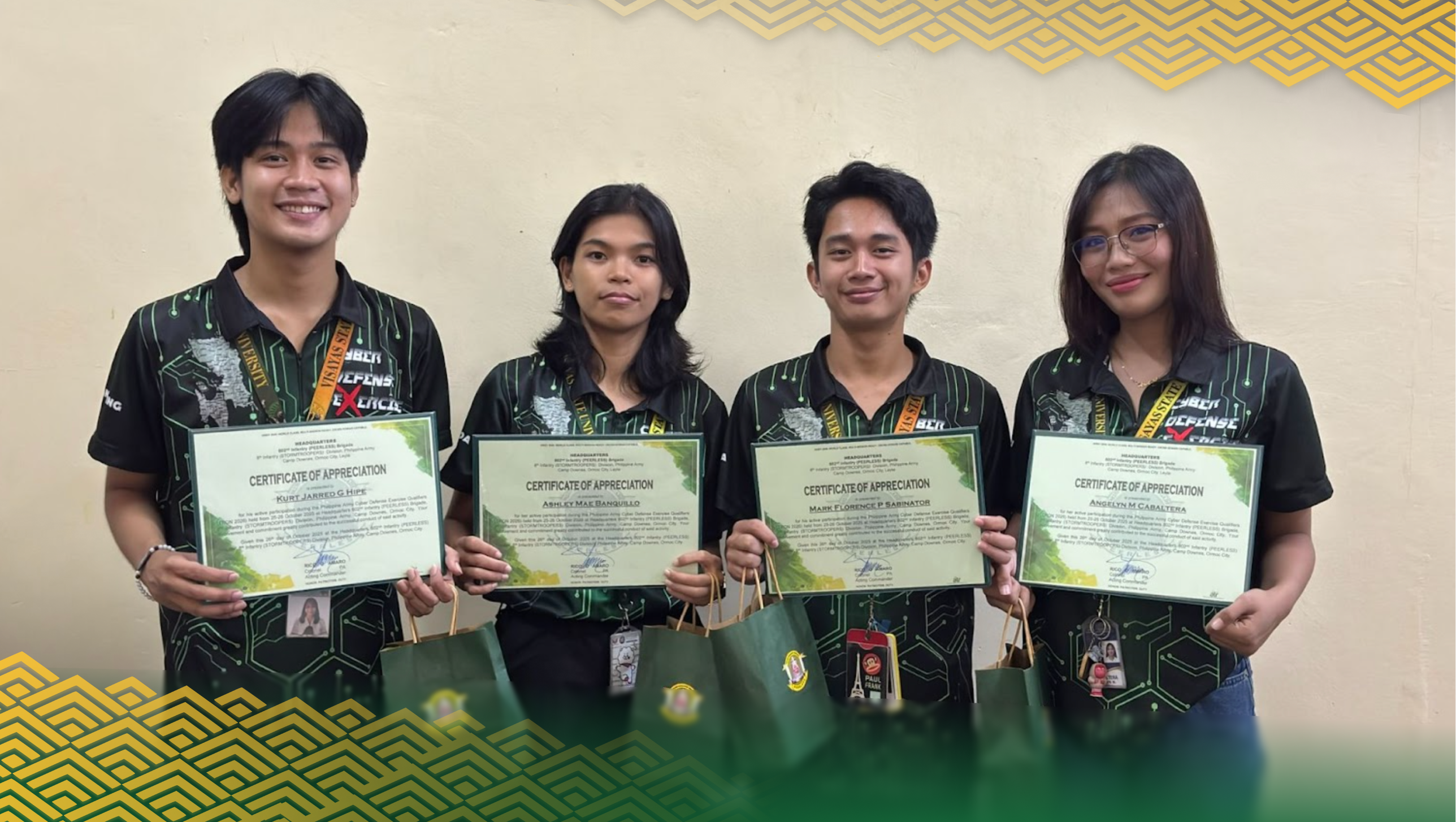 VSU Alangalang Cyber Warriors top TRON 2026 Philippine Army Cyber Defense Qualifiers 1