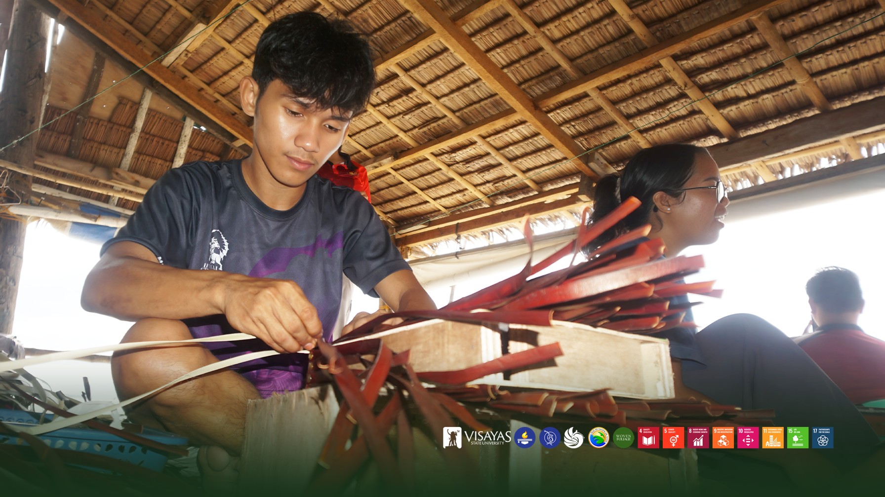 VSU BCAEd Art Apprenticeship features weaving tradition in Apid Island Inopacan Leyte 3