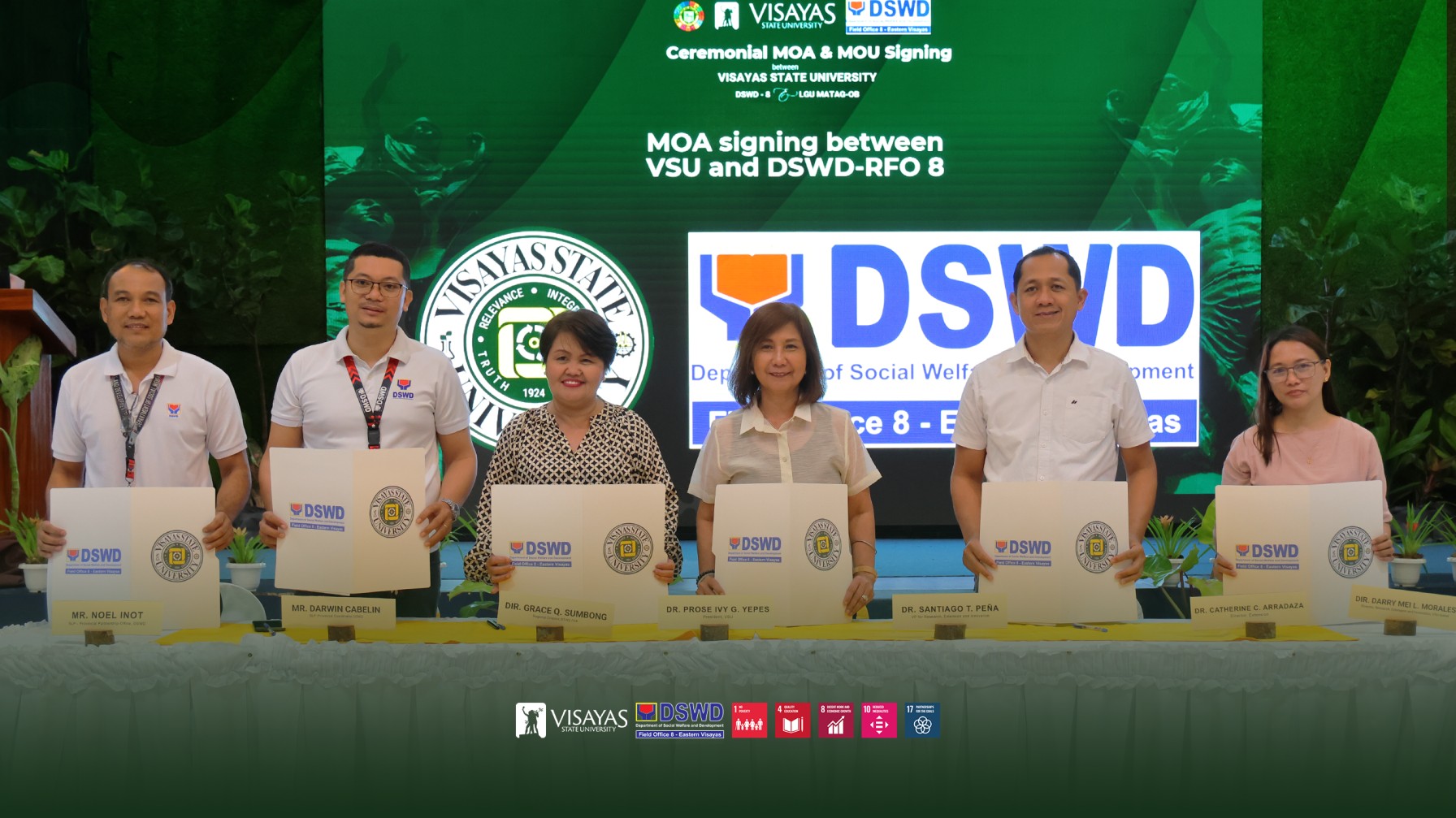 VSU_DSWD-FO_VIII_ink_MOA_to_strengthen_Sustainable_Livelihood_Program_in_EV