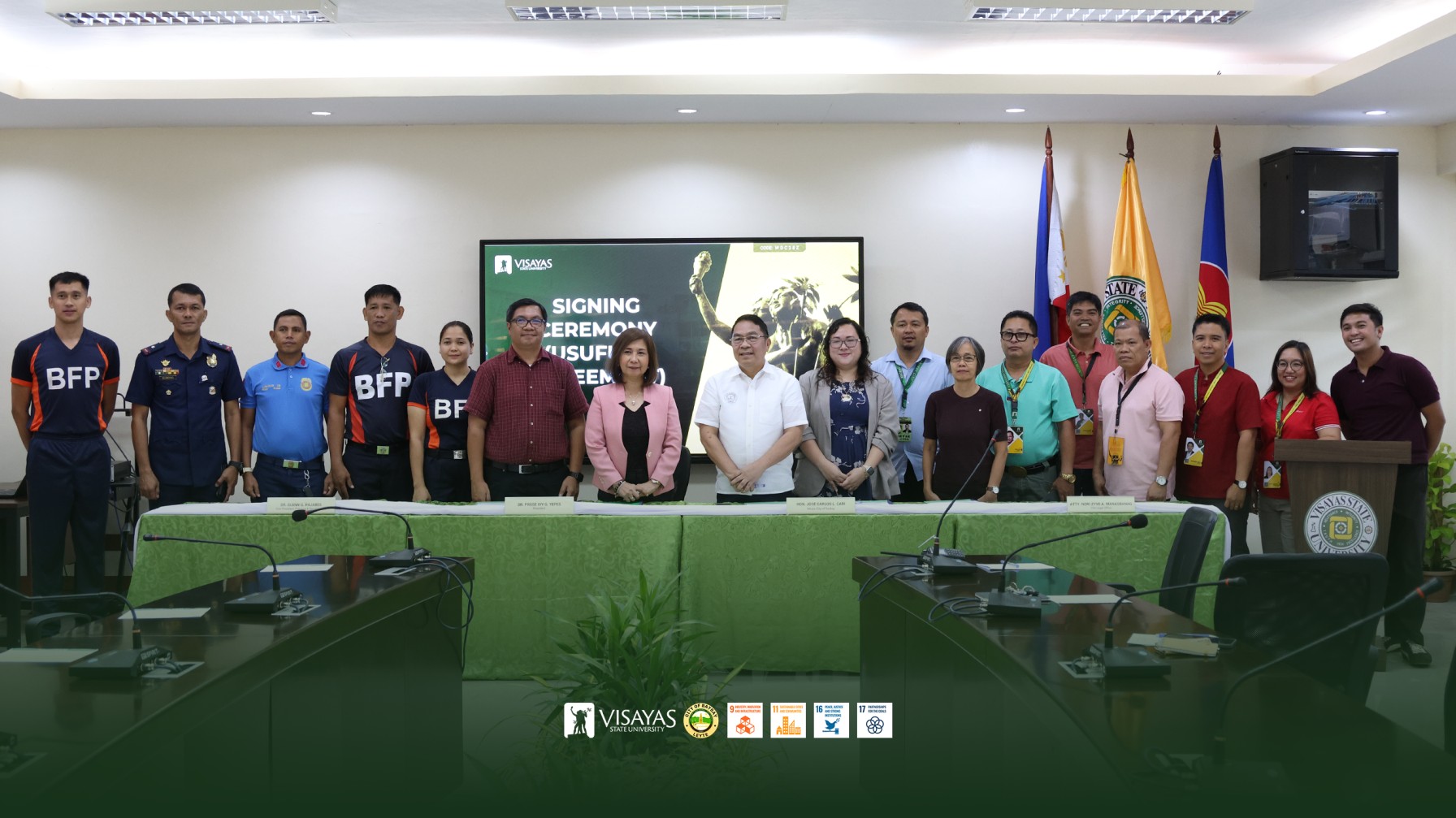 VSU teams up with LGU Baybay City for disaster risk management public safety hub 1