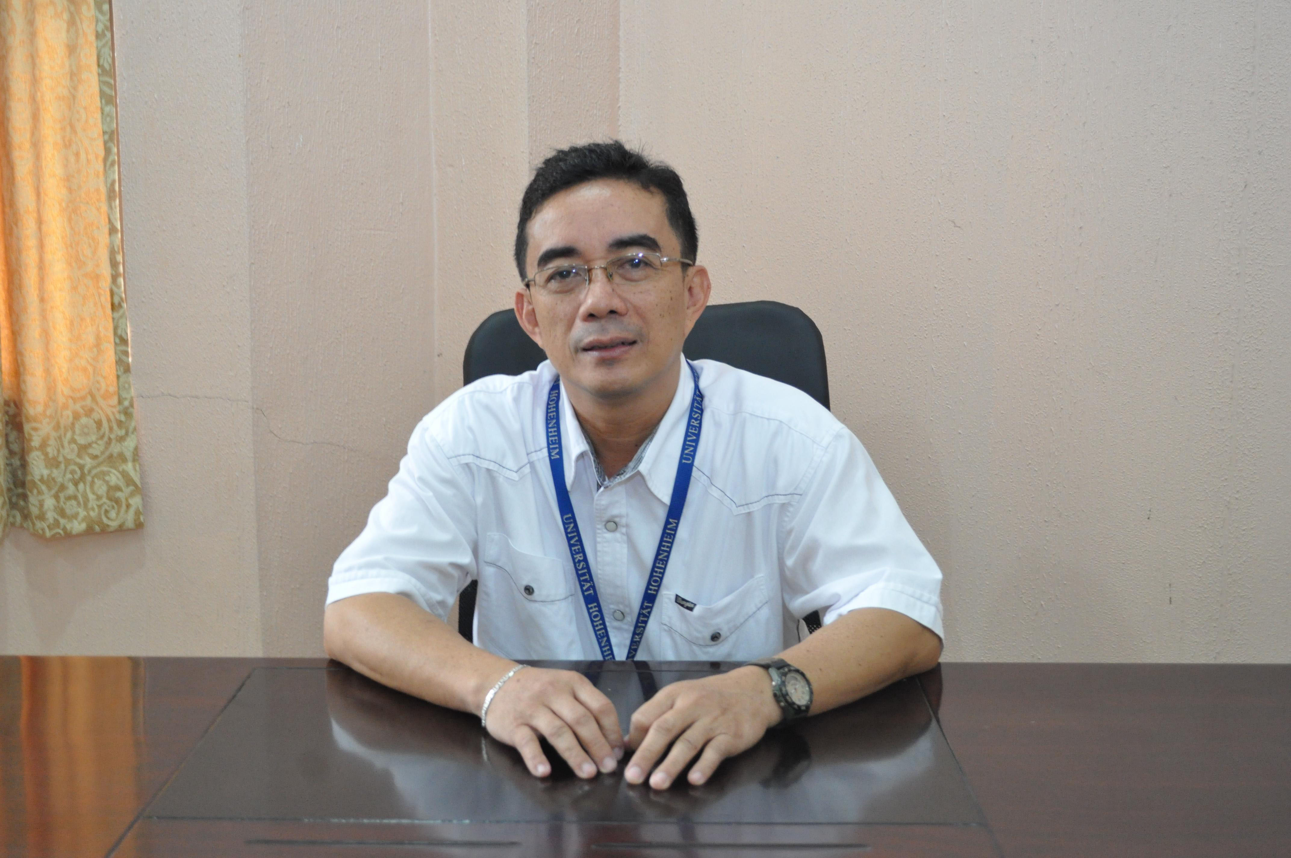 Dr. Victor B. Asio, the new OIC Vice President for Planning, Resource Generation and External Affairs of VSU. 